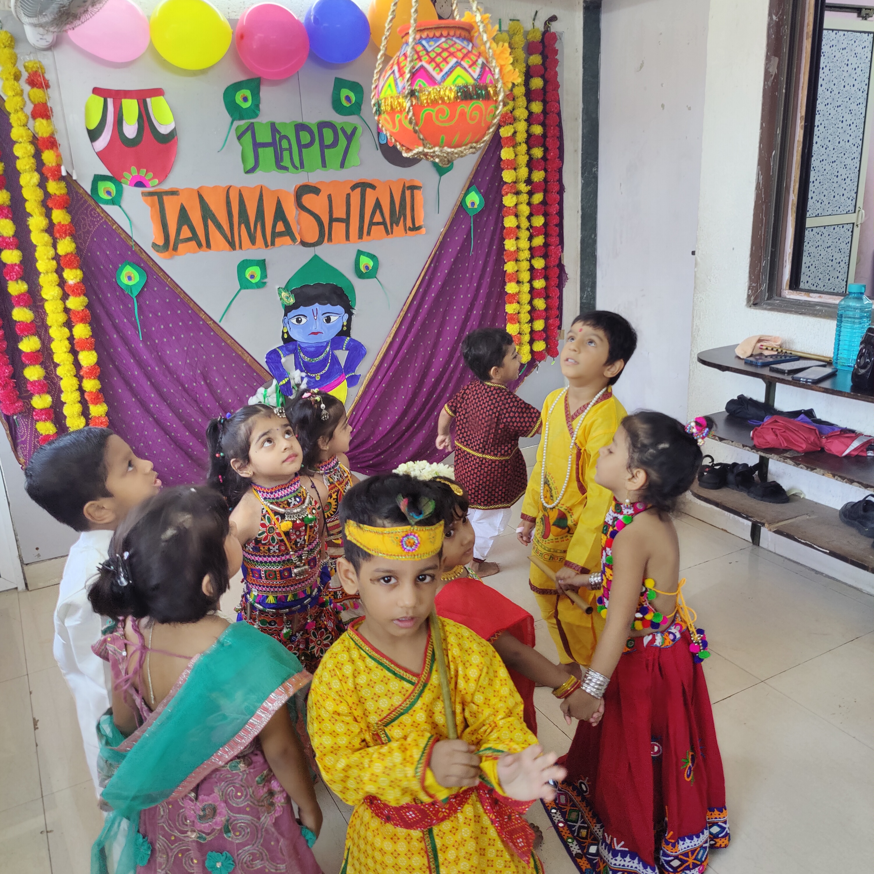 Krishna-themed fancy dress competition at Nectars Cove