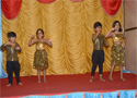 Pre-school kids dancing in group