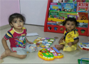 Kids playing in babysitting & day care